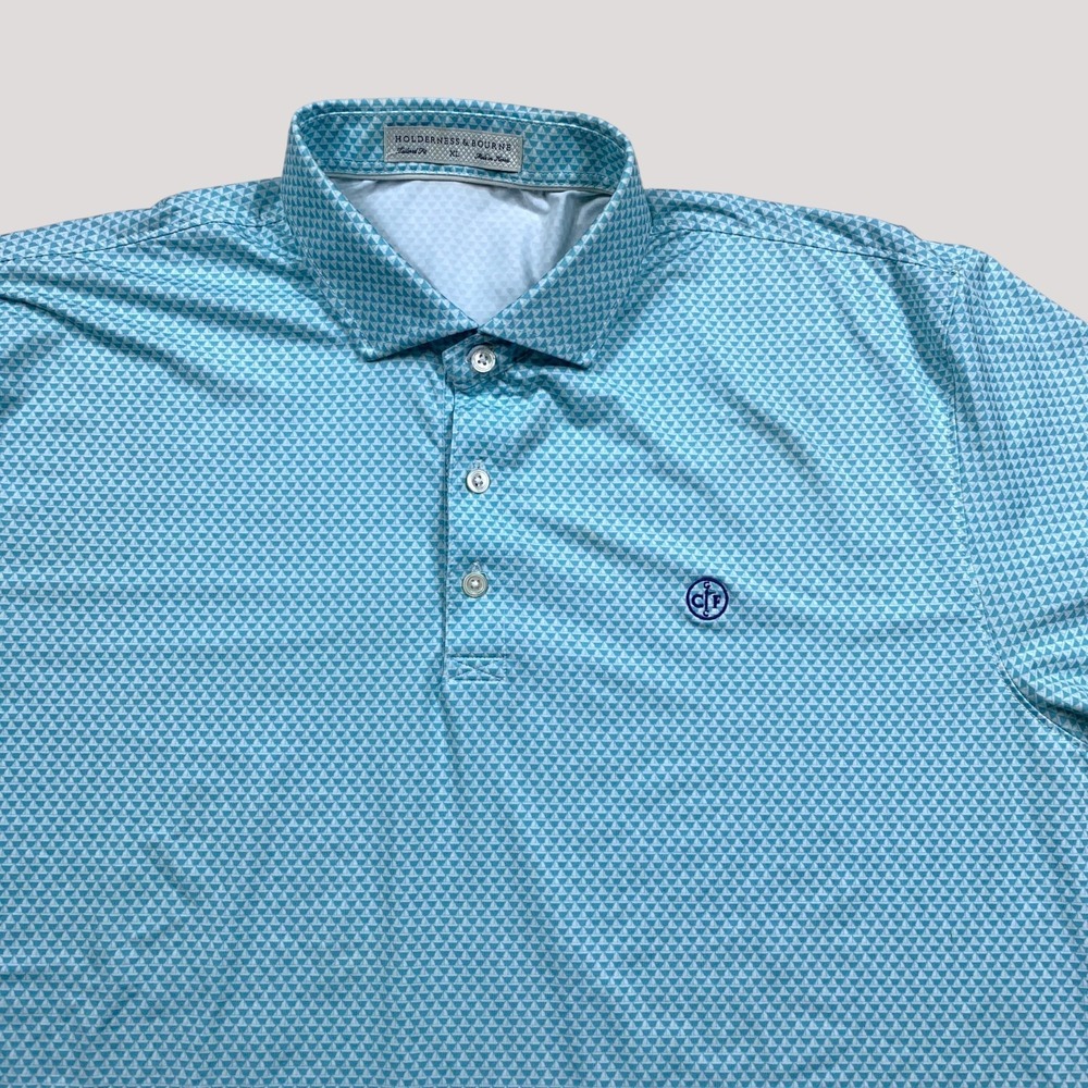Holderness & Bourne The Spinnaker Polo Mens XL Dorset Oxford Performance Stretch